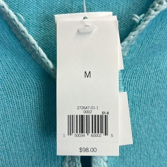 NWT Banana Republic Angora Blend Sea Blue Cardigan Sweater Size M - Picture 6 of 10